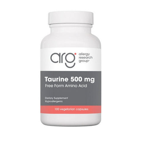 Nutricology/ Allergy Research Group, Taurine, 500 MG, 100 Veg Caps Nutricology/ Allergy Research Group
