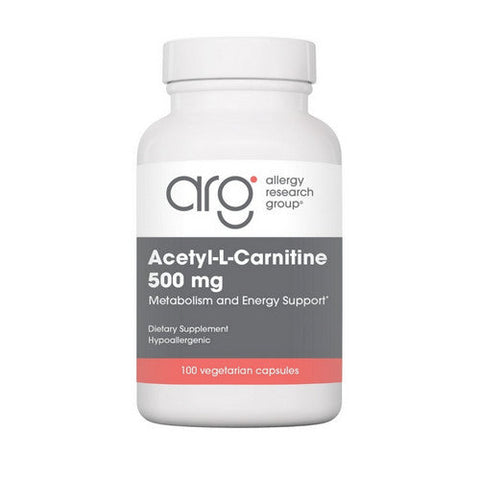 Nutricology/ Allergy Research Group, Acetyl-L-Carnitine, 500 Mg, 100 Veg Caps Nutricology/ Allergy Research Group