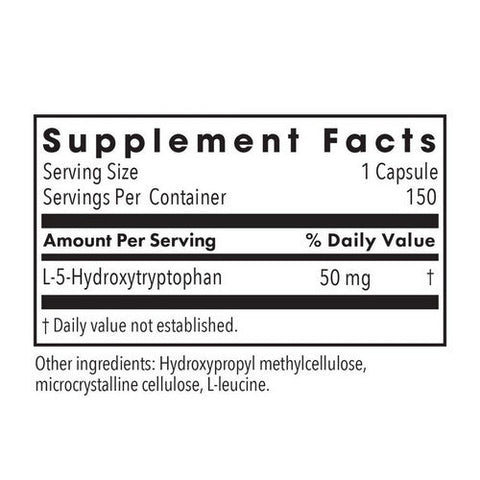 Nutricology/ Allergy Research Group, 5-HTP L-5-Hydroxytryptophan, 50 Mg, 150 Veg Caps Nutricology/ Allergy Research Group