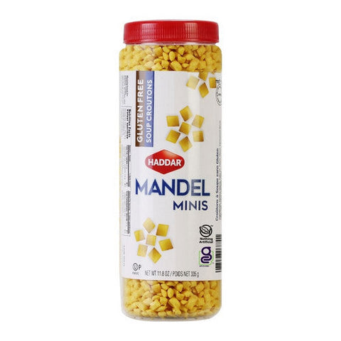 Haddar, Mandel Mini Croutons Gluten Free, 11.6 Oz (Case Of 12) Haddar