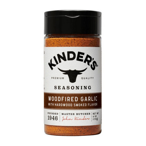 Kinders, Seasoning Woodfired Garlic, 6 Oz (Case Of 6) Kinders