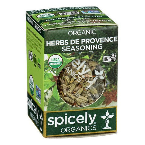Spicely Organics, Organic Seasoning Herbs De Provence, 0.1 Oz (Case Of 6) Spicely Organics