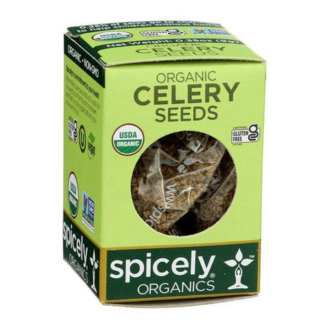 Spicely Organics, Organic Celery Seeds, 0.35 Oz (Case Of 6) Spicely Organics