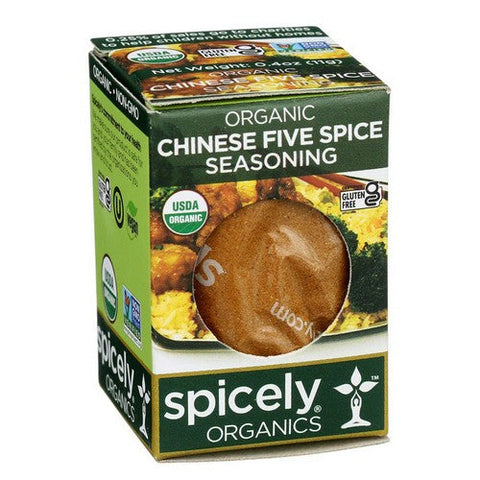 Spicely Organics, Organic Chinese Five Spice Seasoning, 0.4 Oz (Case Of 6) Spicely Organics