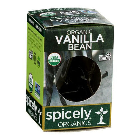 Spicely Organics, Organic Vanilla Bean, .2 Oz (Case Of 6) Spicely Organics