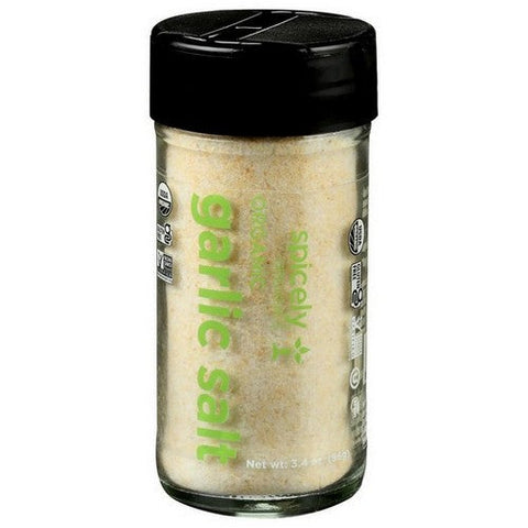 Spicely Organics, Organic Garlic Salt Seasoning, 3.4 Oz (Case Of 3) Spicely Organics