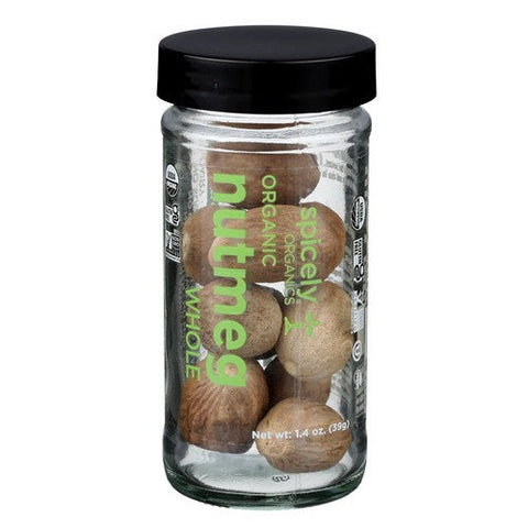 Spicely Organics, Organic Nutmeg Whole, 1.4 Oz (Case Of 3) Spicely Organics