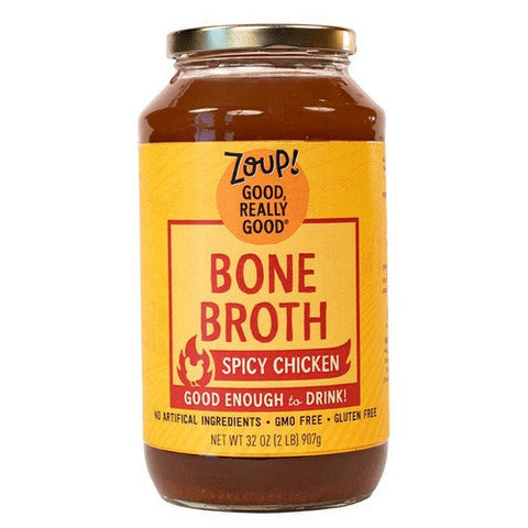 Zoup Good Really, Bone Broth Spicy Chicken, 32 Oz (Case Of 6) Zoup Good Really