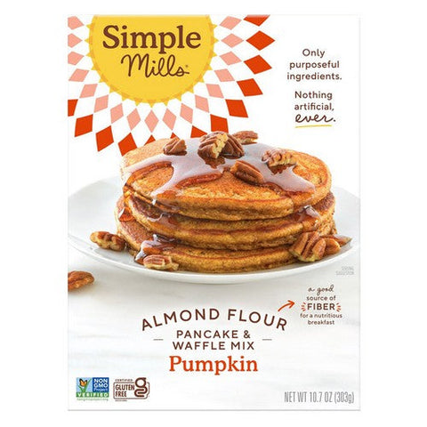 Simple Mills, Pumpkin Pancake And Waffle Mix, 10.7 Oz (Case Of 6) Simple Mills