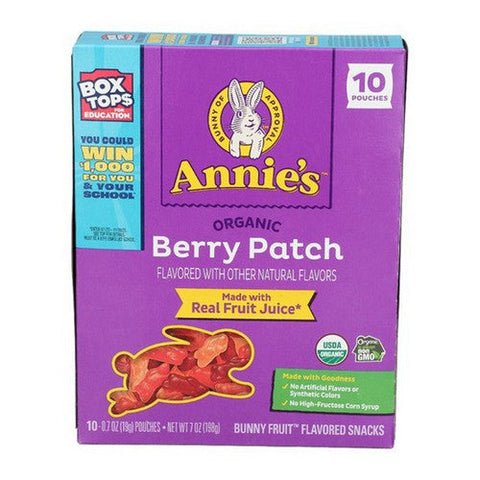 Annie's Homegrown, Organic Berry Patch Fruit Snacks, 7 Oz (Case Of 8) Annie's Homegrown