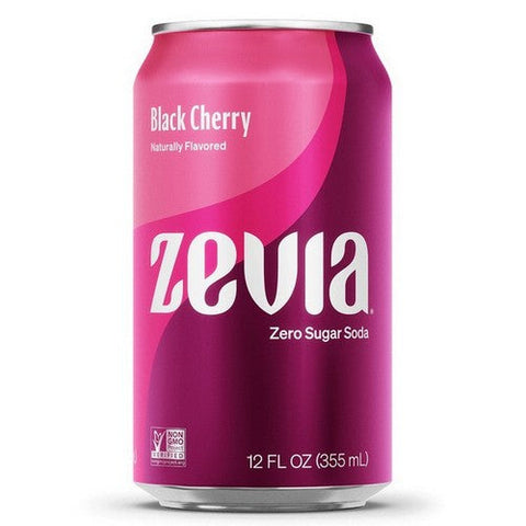 Zevia, Black Cherry Zero Calorie Soda, 12 Oz (Case Of 12) Zevia