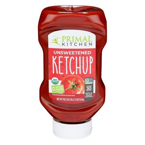 Primal Kitchen, Organic Squeeze Ketchup Unsweetened, 18.5 Oz (Case Of 6) Primal Kitchen