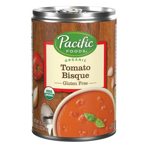 Pacific Foods, Organic Hearty Tomato Bisque Gluten Free, 16.3 Oz (Case Of 12) Pacific Foods