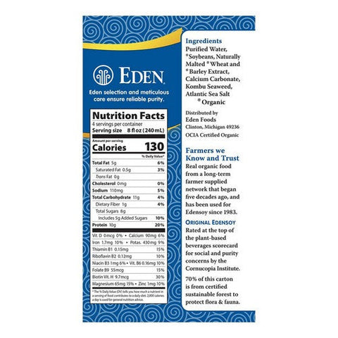 Eden Foods, Original Edensoy Organic, 32 Oz (Case Of 12) Eden Foods