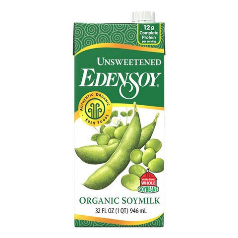 Eden Foods, Organic Unsweetened Edensoy, 32 Oz (Case Of 12) Eden Foods