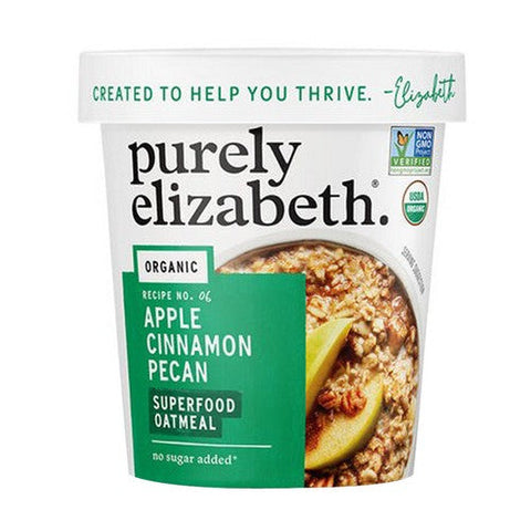 Purely Elizabeth, Superfood Oatmeal Apple Cinnamon Pecan, 2 Oz (Case Of 12) Purely Elizabeth