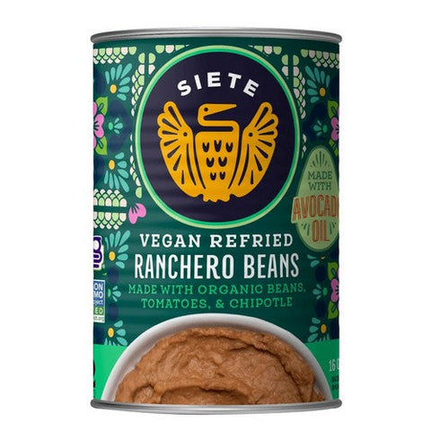 Siete, Ranchero Beans Vegan Refried, 16 Oz (Case Of 12) Siete