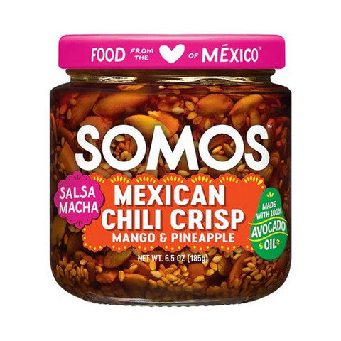 Somos, Salsa Macha Mexican Chili Crisp With Mango And Pineapple, 6.5 Oz (Case Of 6) Somos