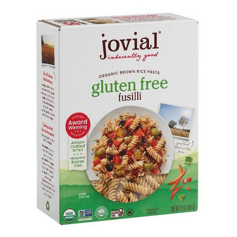 Jovial, Organic Brown Rice Pasta Fusilli, 12 Oz(Case Of 3) Jovial