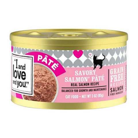 I And Love And You, Savory Salmon Pate Wet Cat Food, 3 Oz(Case Of 24) I And Love And You