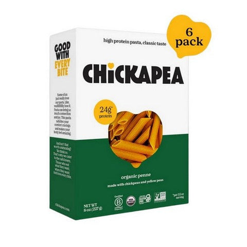 Chickapea, Organic Chickpea And Lentil Penne Pasta, 8 Oz(Case Of 6) Chickapea