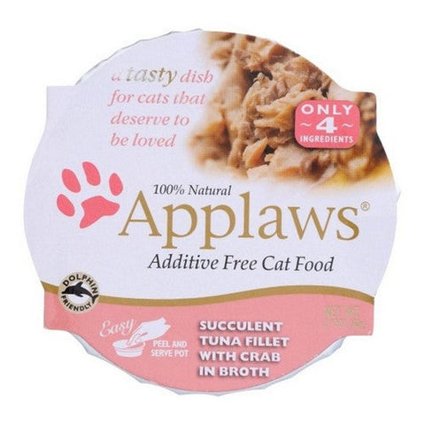 Applaws, Easy Peel Tuna Crab For Cat Food, 2.12 Oz(Case Of 10) Applaws