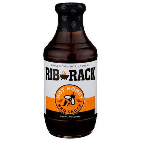 Rib Rack, BBQ Sauce Ribs Hot Honey, 19 Oz(Case Of 6) Rib Rack