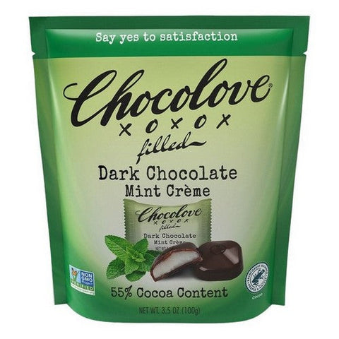 Chocolove, Dark Chocolate Mint Creme Bites, 3.5 Oz(Case Of 8) Chocolove