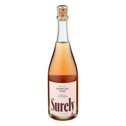 Surely, Non Alcoholic Sparkling Rose, 750 ML(Case Of 12) Surely