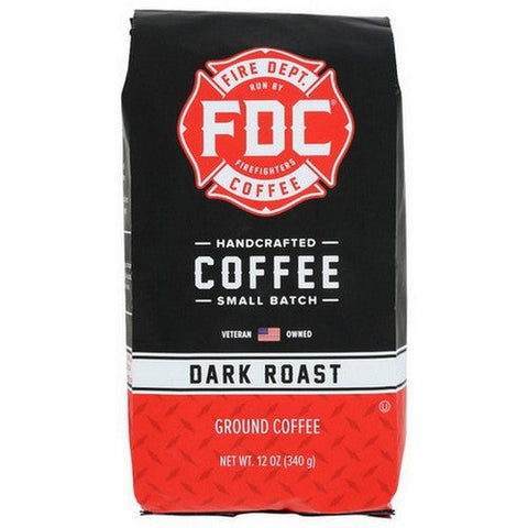 Fire Department Coffee, Dark Roast Coffee Ground, 12 Oz(Case Of 6) Fire Department Coffee