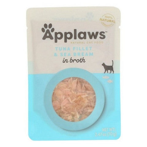 Applaws, Tuna Fillet With Sea Bream Cat Pouch, 2.47 Oz(Case Of 12) Applaws