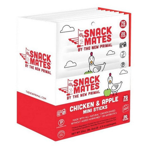 The New Primal, Chicken Apple Meat Stick, 2.5 Oz(Case Of 8) The New Primal