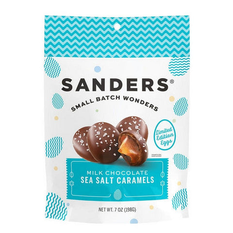 Sanders, Caramel Milk Chocolate Eggs, 7 Oz(Case Of 6) Sanders