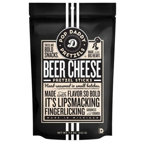 Pop Daddy Snacks, Beer Cheese Pretzel Sticks, 7.5 Oz(Case Of 12) Pop Daddy Snacks