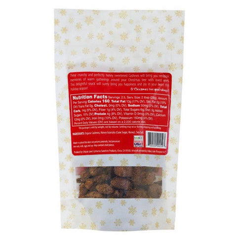Maisie Janes, Honey Glazed Cashew Nuts Christmas, 2.5 Oz(Case Of 12) Maisie Janes