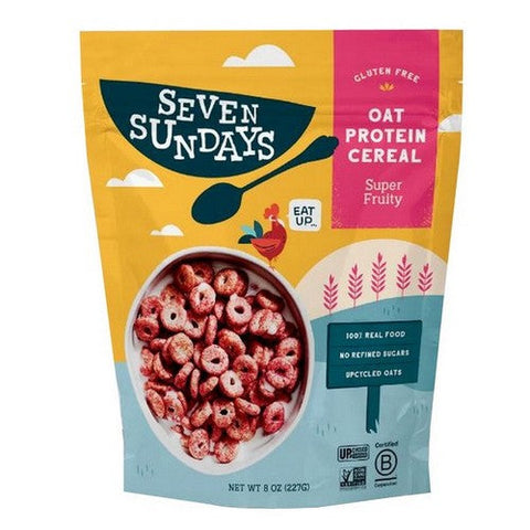 Seven Sundays, Oat Protein Cereal Super Fruity, 8 Oz(Case Of 6) Seven Sundays