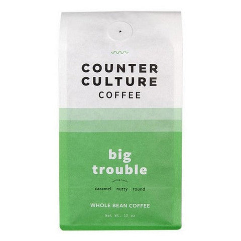 Counter Culture, Big Trouble Medium Roast Whole Bean Coffee, 12 Oz (Case Of 6) Counter Culture