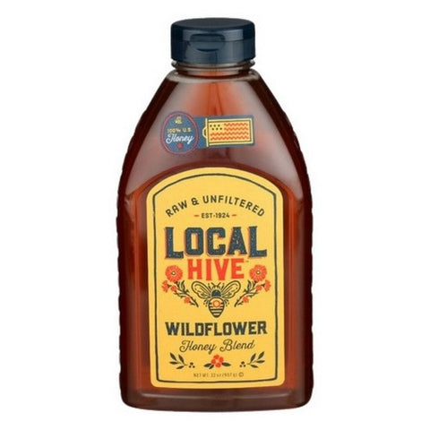 Local Hive, Honey Wildflower, 32 Oz (Case Of 6) Local Hive
