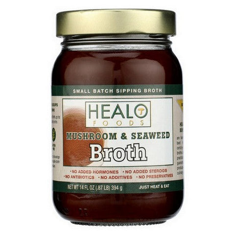 Healo Foods, Seaweed Mushroom Bone Broth, 14 Oz (Case Of 6) Healo Foods