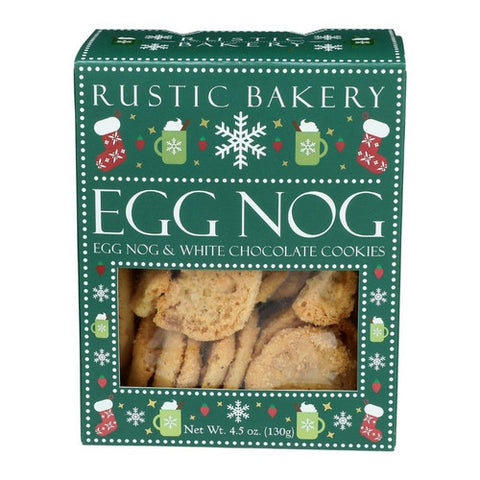 Rustic Bakery, Egg Nog and White Chocolate Cookies, 4.5 Oz(Case Of 12) Rustic Bakery