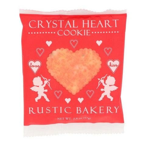 Rustic Bakery, Cookies Crystal Heart, 2.3 Oz(Case Of 24) Rustic Bakery