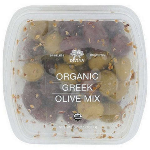 Divina, Organic Greek Olive Mix, 6.3 Oz(Case Of 6) Divina