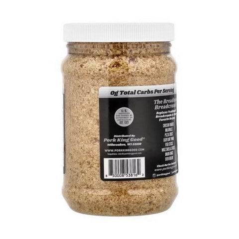 Pork King Good, Pork Rind Crumbs Unseasoned, 12 Oz(Case Of 6) Pork King Good