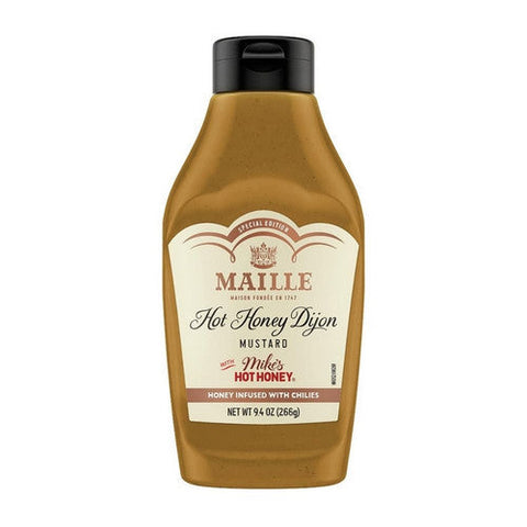 Maille, Mustard Hot Honey Dijon Squeeze Bottle, 9.4 Oz(Case Of 6) Maille