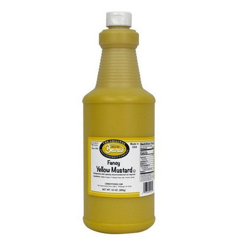 Beanos, Fancy Yellow Mustard, 32 Oz(Case Of 4) Beanos