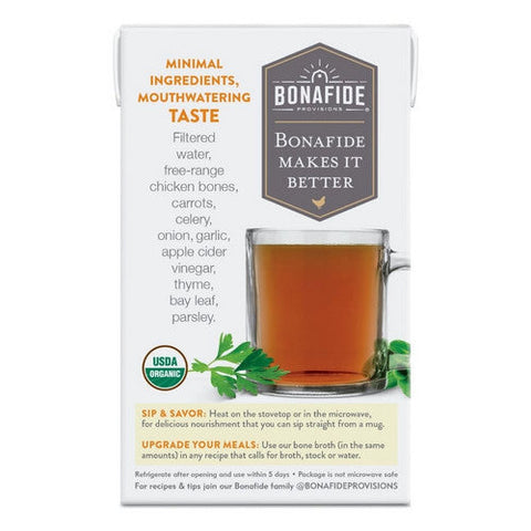 Bonafide Provisions, Organic Chicken Bone Borth Dry No Salt Added, 16.9 Oz(Case Of 6) Bonafide Provisions