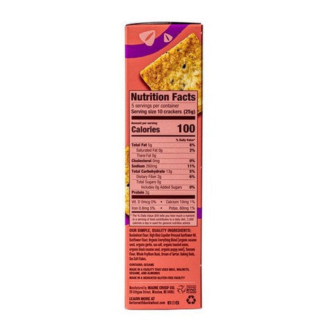 Better With Buckwheat, Everything Cracker, 4.25 Oz(Case Of 6) Better With Buckwheat