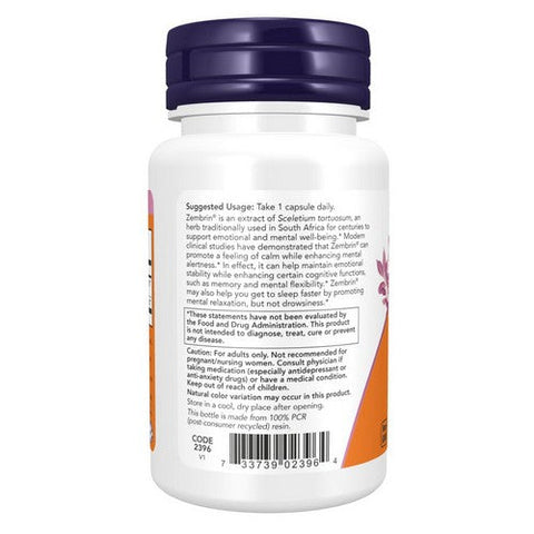 Now Foods, Calm & Focus with Zembrin And GABA, 60 Veg Caps Now Foods