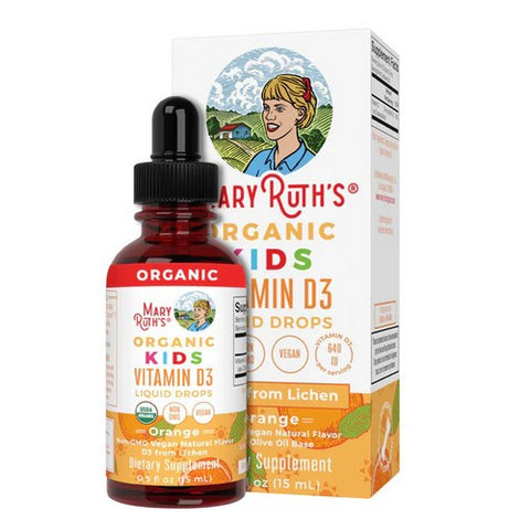 MaryRuth's, Organic Kids Vitamin D3 Liquid Drops, 0.5 Oz MaryRuth's