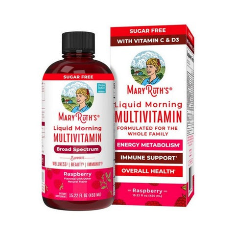 MaryRuth's, Liquid Morning Multivitamin Raspberry, 15.22 Oz MaryRuth's